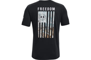 Image of Under Armour Ua Freedom Flag Camo T-shirt, Black/white - 1343564003XL