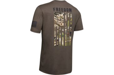 Image of Under Armour UA Freedom Flag Camo T-Shirt - Men's, 3XL, Maverick Brown, 13435642403X