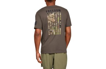 Image of Under Armour UA Freedom Flag Camo T-Shirt - Men's, 3XL, Maverick Brown, 13435642403X