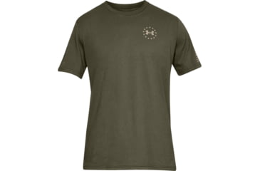 Image of Under Armour UA Freedom Flag T-Shirt - Mens, Marine OD Green, X-Large, 1333350390XL