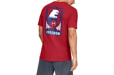 Image of Under Armour UA Freedom Sentinel T-Shirt - Mens, Red, Small, 1352152601SM