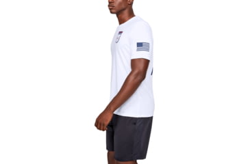 Image of Under Armour UA Freedom Sentinel T-Shirt - Mens, White, Small, 1352152100SM