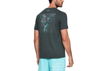 Image of Under Armour UA Marlin Skel-matic T-Shirt - Mens, Extra Large, Stealth Gray, 1351825008XL