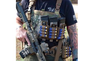 Image of United States Tactical Triple Mag Shotgun Pouch, Coyote, UST-MOL03502