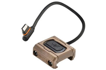 Image of Unity Tactical Modbutton Lite Single Lead USB-C 7in Switch, Fits Picatinny, Anodized Finish, FDE, MBLFDEUC7