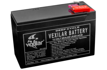Image of Vexilar 12 Volt/9Amp Lead-Acid Battery, Black, Regular, V-100