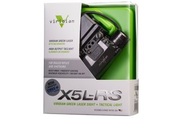 Image of Viridian X5L GEN2 Universal Green Laser Sight, 178 Lumen Tactical Light w/Remote Switch for Rifles/Shotguns, Black, X5L-RS