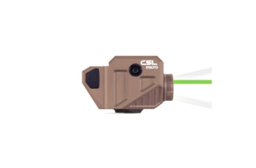 Image of Viridian Weapon Technologies C5L Micro Universal Green Laser and 550 Lumen Tactical Light w/ Rechargeable Battery, INSTANT-ON, and SafeCharge Power Bank, FDE, 930-0056