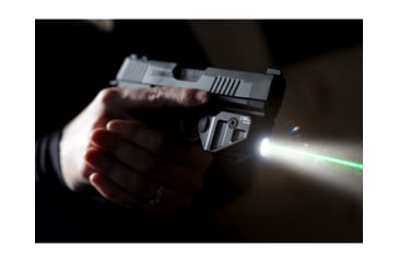 Image of Viridian Weapon Technologies Viridian Weapon Technologies C5L Micro Universal Green Laser and 550 Lumen Tactical Light w/ Rechargeable Battery, INSTANT-ON, and SafeCharge Power Bank, FDE, 930-0056