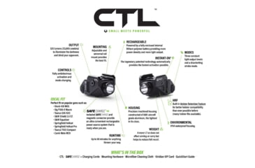 Image of Viridian Weapon Technologies CTL Universal 525 Lumen Tactical Light w/ Rechargeable Battery, INSTANT-ON and SafeCharge Power Bank, FDE, 930-0057