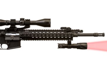 Image of Viridian Weapon Technologies V210 Long Range LED Illuminating Flashlight w/ Manual Zoom and Universal Mount battery, Charger and Remote Switch, Red Beam, 980-0018