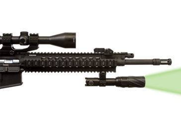 Image of Viridian Weapon Technologies V310 Long Range LED Illuminating Flashlight w/ Motorized Zoom and Universal Mount, Battery, Charger and Remote Switch, Green Beam, 980-0013