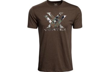 Image of Vortex Camo Logo Short Sleeve T-Shirt - Mens, Brown Heather, Medium, 120-15-BRHM