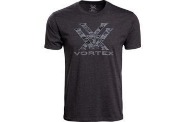 Image of Vortex Camo Logo Short Sleeve T-Shirt - Mens, Charcoal Heather, Medium, 120-15-CHHM