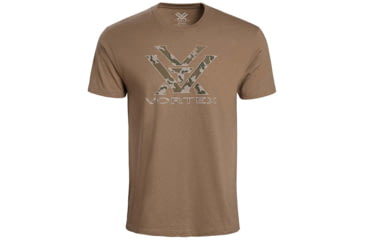 Image of Vortex Camo Logo Short Sleeve T-Shirts - Mens, Coyote Heather, XL, 120-15-CHEXL