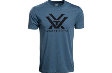 Image of Vortex Core Logo Short Sleeve T-Shirts - Men's, Steel Blue Heather, 4X, 120-16-SBH4X