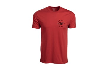 Image of Vortex Salute Short Sleeve T-Shirts - Men's, Red Heather, 4X, 121-14-REH4X