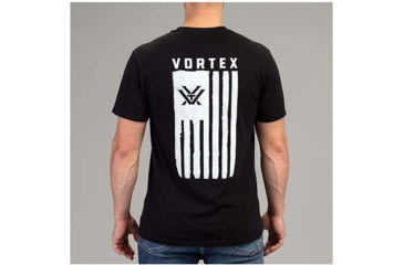 Image of Vortex Salute Short Sleeve T-Shirts - Mens, Black, L, 121-14-BLKL