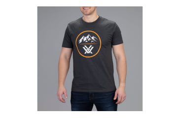 Image of Vortex Three Peaks Short Sleeve T-Shirt - Mens, Charcoal Grey, Extra Large, 121-10-CHHXL