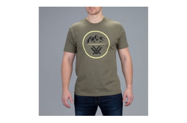 Image of Vortex Three Peaks Short Sleeve T-Shirt - Mens, Green, 2XL, 121-10-MIH2X
