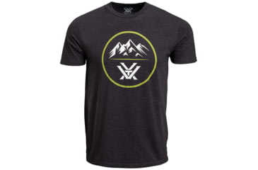 Image of Vortex Three Peaks Short Sleeve T-Shirts - Mens, Black, S, 121-10-BLKS