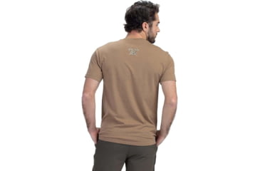 Image of Vortex Three Peaks Short Sleeve T-Shirts - Mens, Coyote Heather, S, 121-10-CHES