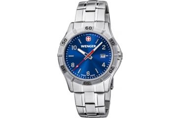 Image of Wenger Platoon  Blue Dial, Stainless Steel Bracelet 0941.104