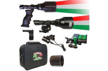 Image of Wicked Hunting Lights A67iC 3-Color-In-1 Predator Pursuit Flashlight Pack, Green/Red/White, W2023