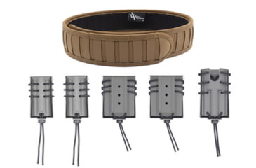 Image of Wilder Tactical The Ultimate Operator Package 1.5in Quick Clip Extended, Coyote/Wolf Gray, Medium 32-34 in, UOPUQCCBWGMDEX