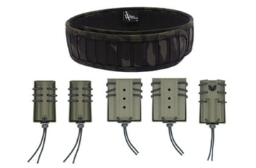 Image of Wilder Tactical The Ultimate Operator Package 1.5in Quick Clip Extended, Multicam Black/Ranger Green, Small 28-32 in, UOPUQCMCBRGSMEX