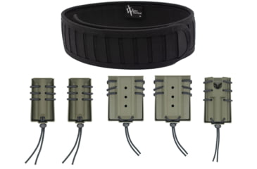 Image of Wilder Tactical The Ultimate Operators Package 1.75in Quick Clip, Black/Ranger Green, Extra Large, UOP175QCBKRGXL