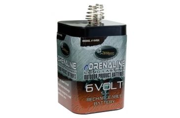 Image of Wildgame Innovations 6 Volt Rechargable Springtop Battery - 6V/5Ah, Bulk Pack, Black 6VBX