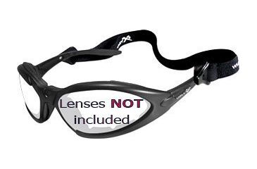 Image of Wiley X JP 1 Sunglasses Matte Black Frame 500F w/ Gasket &amp; Strap Only, No Lens