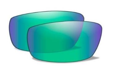 Image of Wiley X Knife Replacement Lens,Polarized Emerald Mirror Amber CCKNIPGM