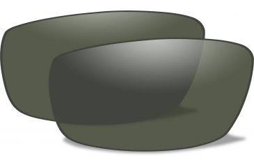 Image of Wiley X P-17 Replacement Parts - Polarized Smoke Green Lens (LENS ONLY) P-17P