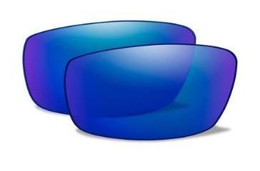 Image of Wiley X Peak Replacement Lens,Polarized Blue Mirror Green ACPEAPB