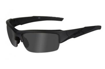 Image of Wiley X Valor Sunglasses,Matte Black Frame,Polarized Smoke Grey Lens WXCHVALPS