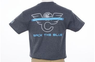 Image of Wilson Combat Back the Blue T-Shirt, Heather, Extra Large 815XL