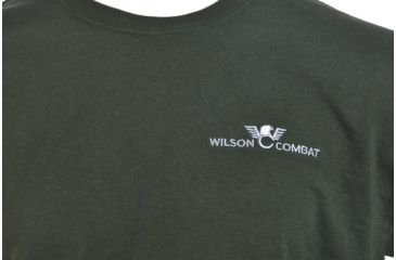 Image of Wilson Combat T-Shirt with Logo, Dark Green, Large 496L