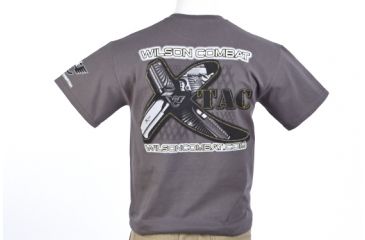 Image of Wilson Combat X-Tac Pistol T-Shirt, Gray, Small 586S