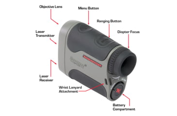Image of Winchester Supreme Optics W7x24mm Laser Rangefinder, Black/Gray, WQ-RF-SPRM11-7x24