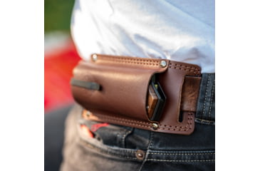 Image of WOOX Leggenda Leather Knife Sheath, Brown, BU.SHT006.01