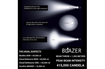 Image of Z-Bolt Blazer LEP Weapon Light - 18350 - Cable Port &amp; Arms Mount, Black, LEP-18350-PORT-BLK-PHCF-17S