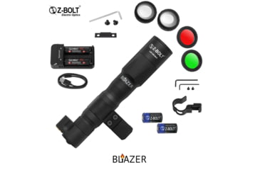 Image of Z-Bolt Blazer LEP Weapon Light - Dual Fuel - Cable Port Switch, Black, LEP-18650-PORT-BLK-PHCF