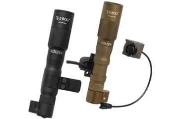 Image of Z-Bolt Blazer LEP Weapon Light - Dual Fuel - Cable Port Switch, Black, LEP-18650-PORT-BLK-PHCF