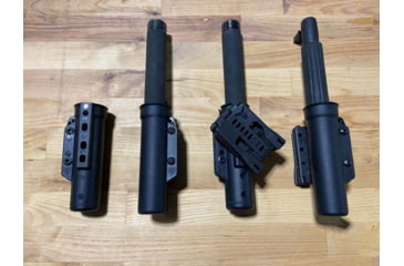 Image of Zero9 Baton Case Holster, RCB, Molle Loks, Plain Black, Z9-4042-BLK-MLK