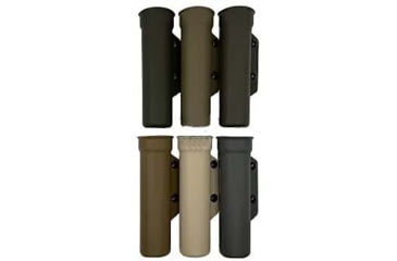 Image of Zero9 Baton Case Holster, RCB, Molle Loks, Plain Black, Z9-4042-BLK-MLK