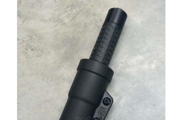 Image of Zero9 Flashlight Case Holster, Bezel Down 2, Molle Loks, Plain Black, Z9-4025-BLK-MLK