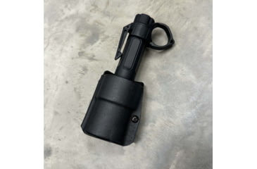 Image of Zero9 Flashlight Case Holster, Bezel Down 2, Molle Loks, Plain Black, Z9-4025-BLK-MLK