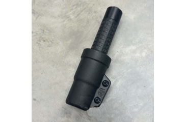 Image of Zero9 Flashlight Case Holster, Bezel Down 2, Molle Loks, Plain Black, Z9-4025-BLK-MLK